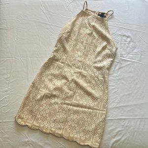 Forever 21 cream lace mini dress